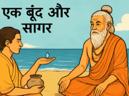 एक बूंद और सागर – एक गहरी आध्यात्मिक कहानी एक बूंद और सागर – एक गहरी आध्यात्मिक कहानी